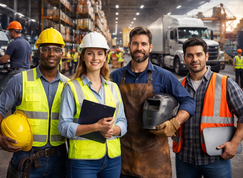 Skilled Workers In Diverse Industrial Roles